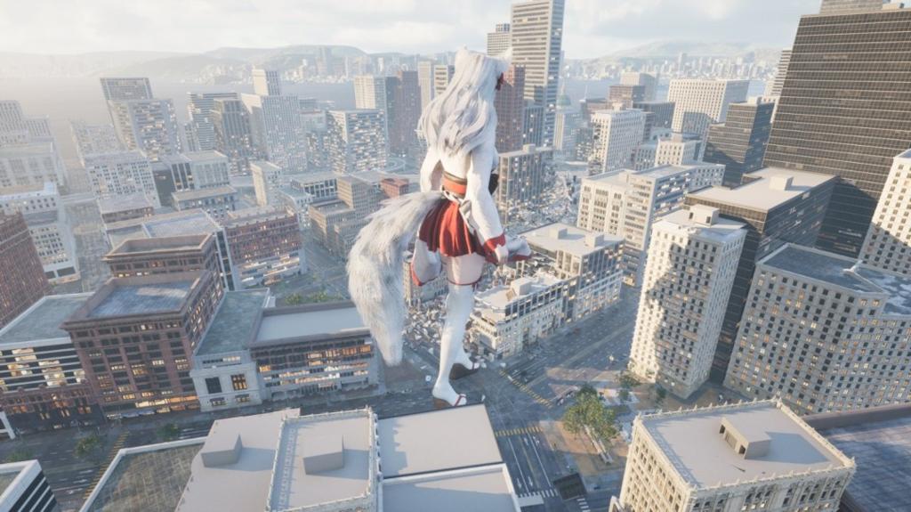 《女巨人游乐场》新截图 巨大美女大肆破坏城市