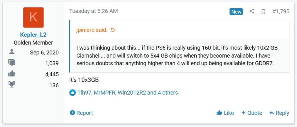 PS6要配备30GB GDDR7内存？价格要暴涨了
