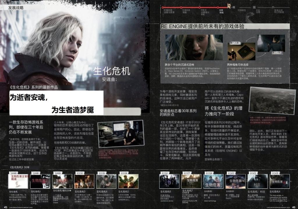 卡普空2025财年年度报告:《生化》系列迎30年转折点