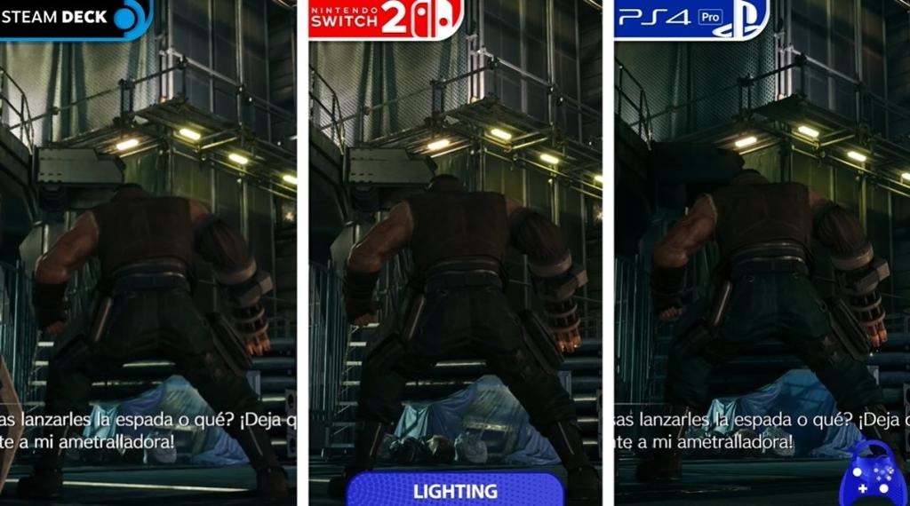 《最终幻想7重制版Intergrade》三平台画面性能对比 Switch2优于Steamdeck