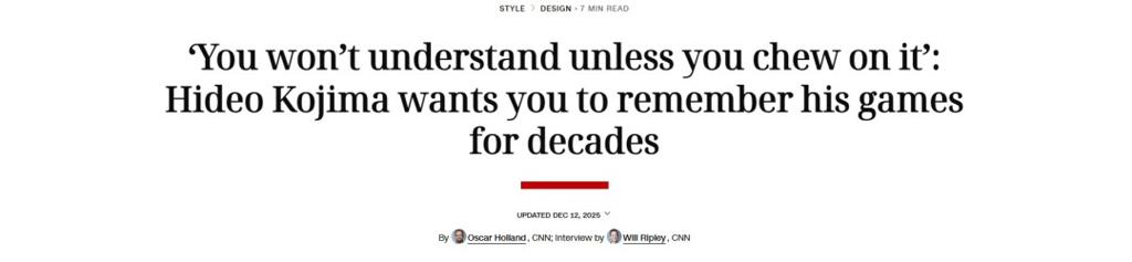 小岛谈游戏设计：太舒服的东西不会给玩家留下深刻印象