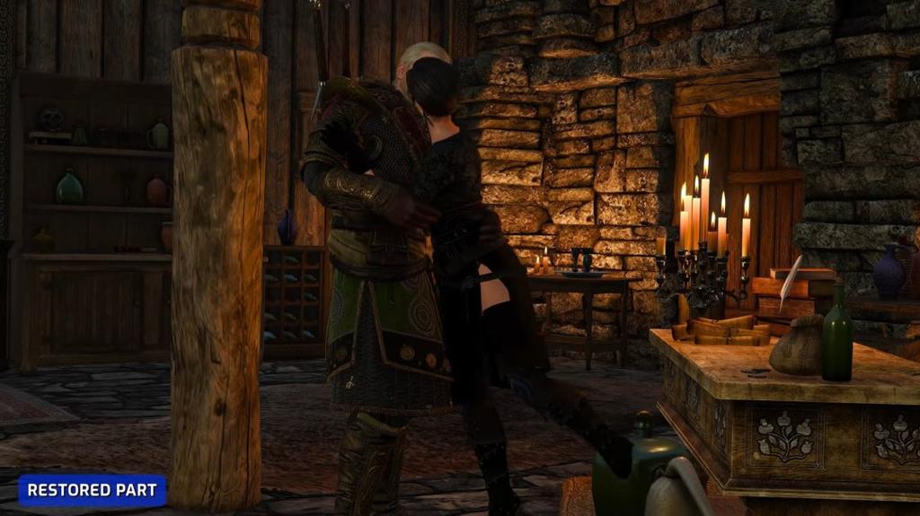 玩家复原《巫师3》删减剧情 包含叶奈法浪漫桥段