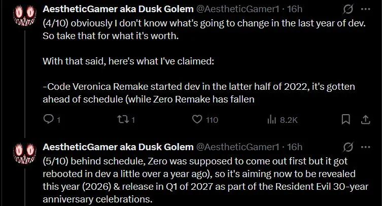 《生化危机：代号维罗妮卡》重制版首批细节 2027年Q1发售