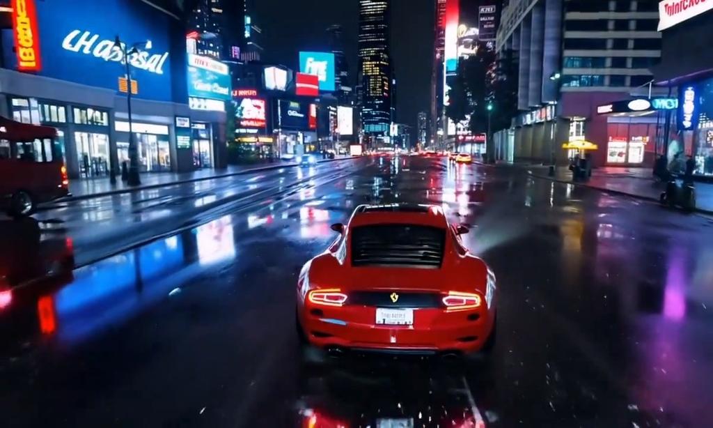 画面看起来很能打 网友分享AI生成的《GTA4》