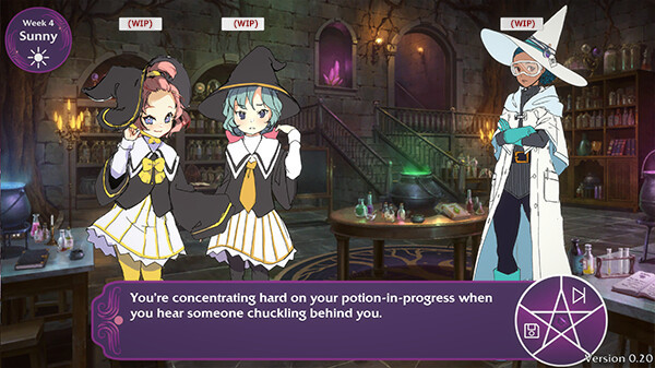 魔女养成视觉小说《Witch Please!》Steam页面开放 发行日期待定