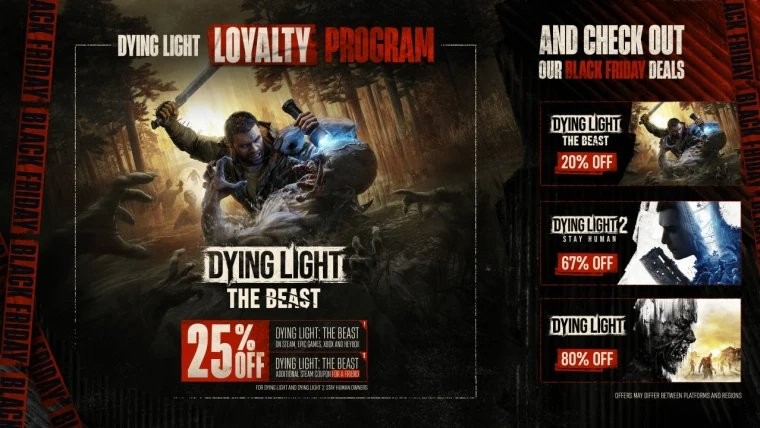 75折券免费送！ Techland推出《消逝的光芒》忠诚计划