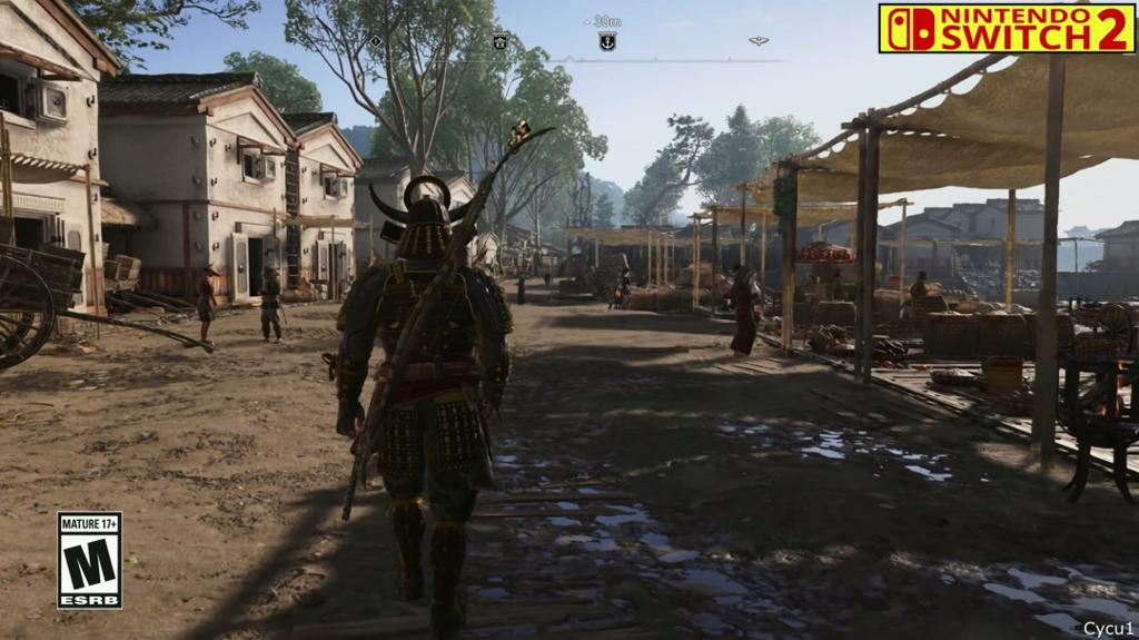 《刺客信条：影》PS5 Pro和Switch 2画面对比