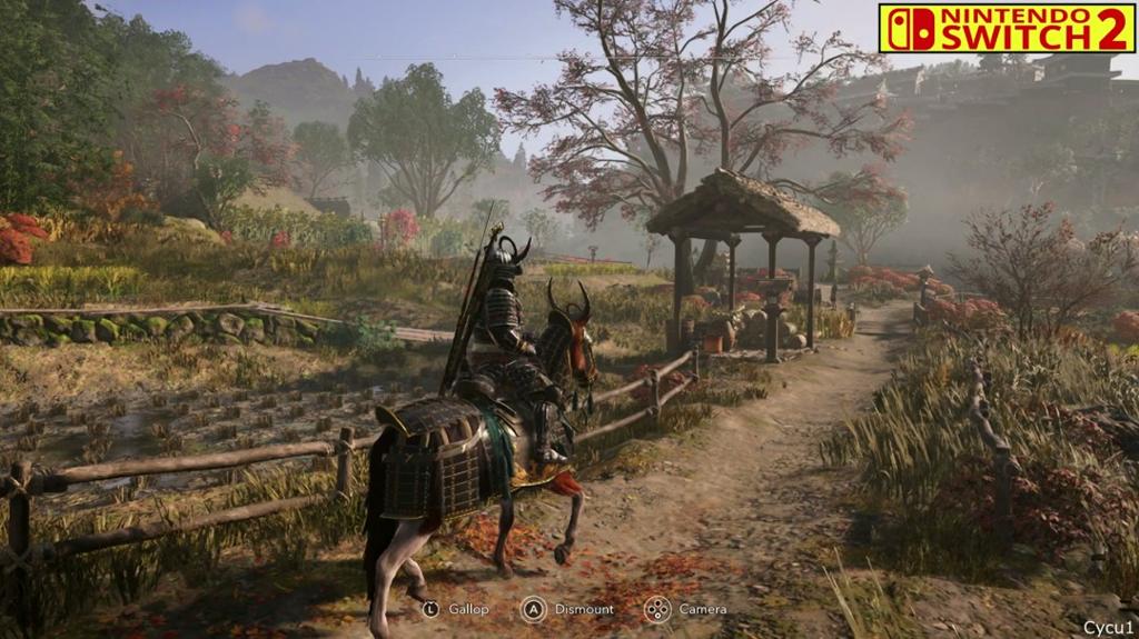 《刺客信条：影》PS5 Pro和Switch 2画面对比