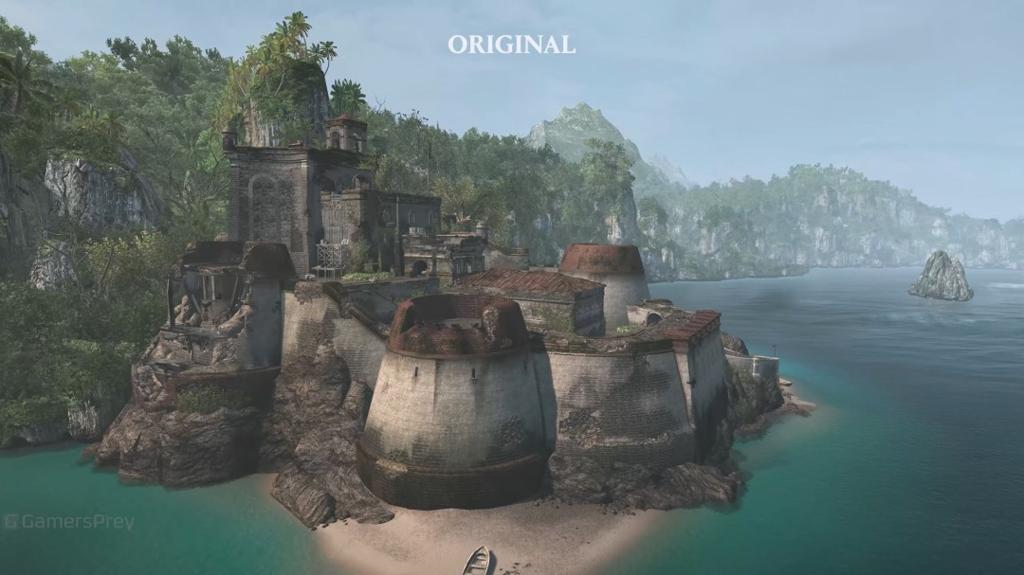 《刺客信条：黑旗 记忆重置》最高需RTX 4090 新旧版画面对比视频