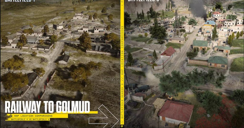 《战地6》格尔木铁路新旧版对比 火车据点有重大改动