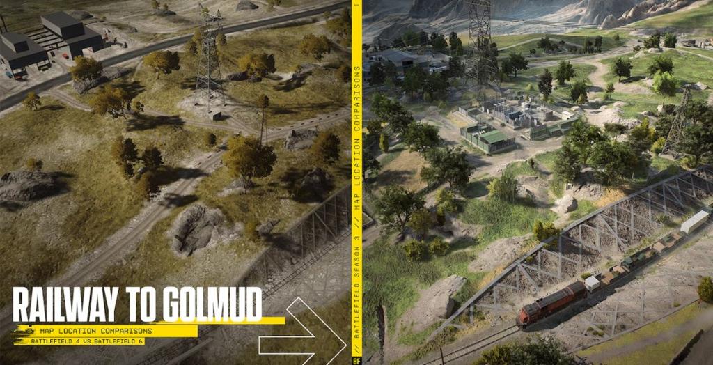 《战地6》格尔木铁路新旧版对比 火车据点有重大改动