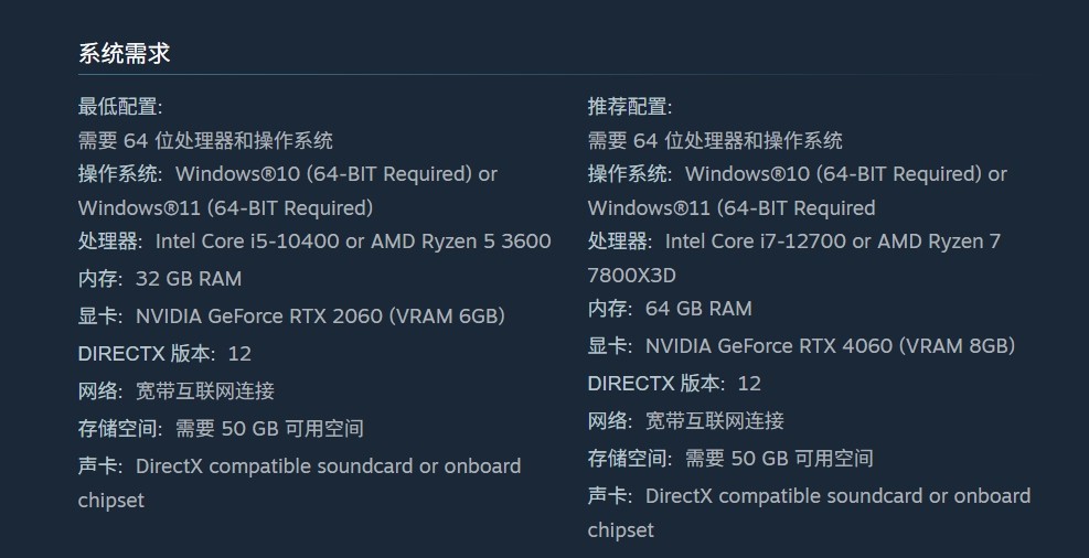 韩国游戏《灰烬之城》推荐内存要64GB 被批不合时宜
